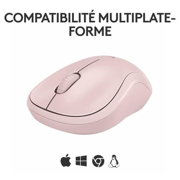 Mus - Trådlös - Logitech - M240 SILENT - Rosa