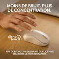Miniatyrbild 3 av 6: Mus - Trådlös - Logitech - M240 SILENT - Vit