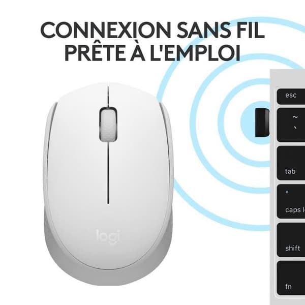 Logitech M171 trådlös mus 2.4 GHz med USB-minimottagare. optisk uppföljning. ambidextrös nedbrytning