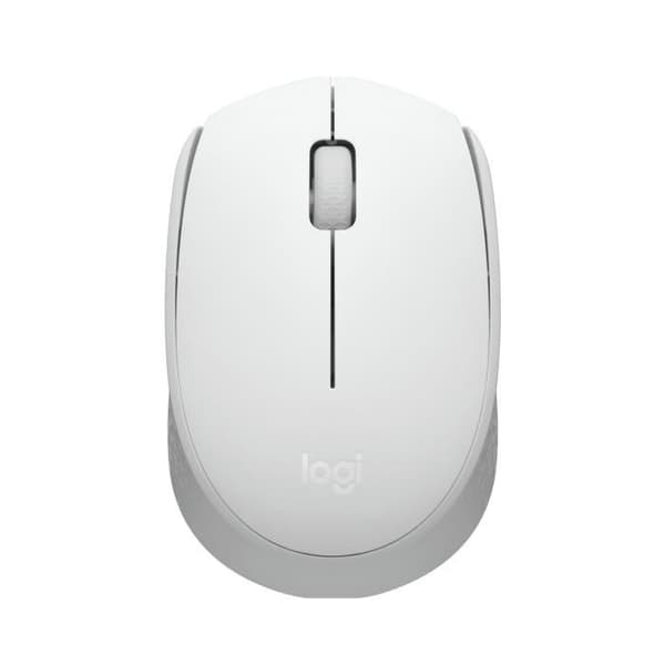 Logitech M171 trådlös mus 2.4 GHz med USB-minimottagare. optisk uppföljning. ambidextrös nedbrytning Vit