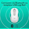Pikkukuva 6 / 6: Hiiri - Langaton - Logitech - Signature M650 - Oikeakätiselle - Valkoinen