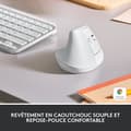 Miniatyrbillede 2 af 6: Logitech Lift Ergonomisk Vertikal Mus, Trådløs, Lydløs - Hvid