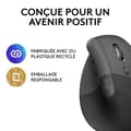 Miniatyrbild 5 av 6: Ergonomisk mus - Trådlös - Logitech - Lift - Högerhänt - Grafit