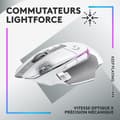 Miniatyrbild 2 av 6: Logitech G502 X Plus Trådlös Gamingmus - Vit