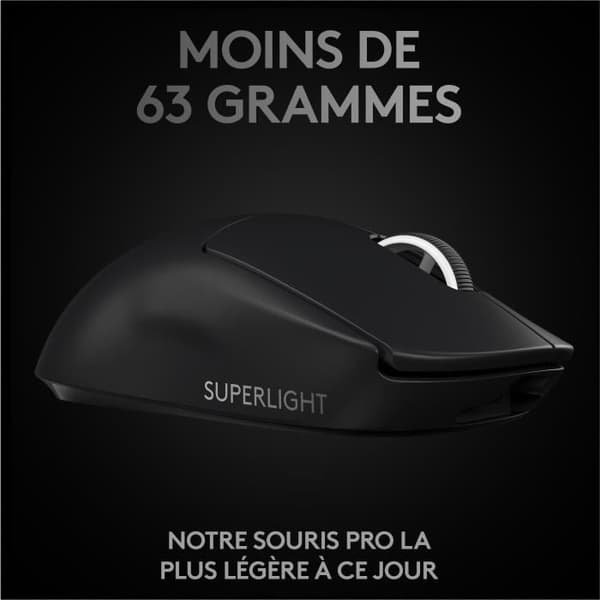 LOGITECH G-PRO X Superlight Gaming Mus - Sort
