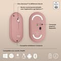 Miniatyrbillede 6 af 6: Mus - Trådløs - Logitech - Pebble Mouse 2 M350s - Lyserød