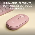 Miniatyrbillede 2 af 6: Mus - Trådløs - Logitech - Pebble Mouse 2 M350s - Lyserød