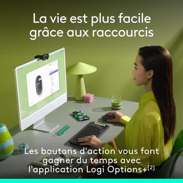 Mus - Trådlös - Logitech - Pop Mouse - Grafit