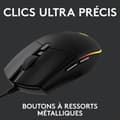 Miniatyrbillede 5 af 6: Logitech - G203 LightSync RGB Gaming Mus - Sort