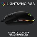 Miniatyrbillede 2 af 6: Logitech - G203 LightSync RGB Gaming Mus - Sort
