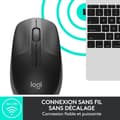 Miniatyrbild 3 av 6: Logitech M190 Ergonomisk Trådlös Mus - Svart