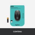 Miniatyrbild 6 av 6: Logitech M190 Ergonomisk Trådlös Mus - Svart