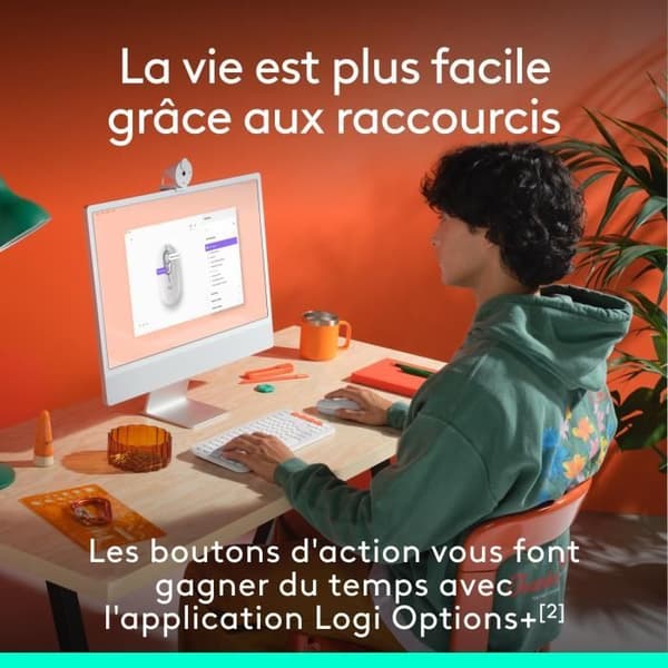 Hiiri - Langaton - Logitech - Pop Mouse - Luonnonvalkoinen