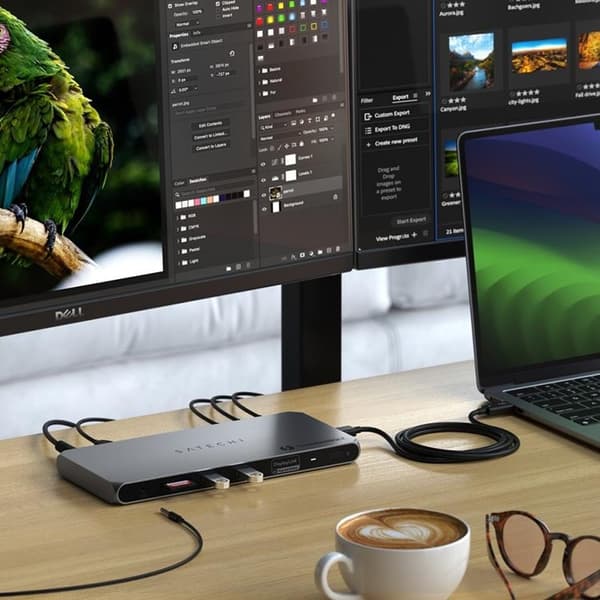 Satechi Thunderbolt 4 dockningsstation för flera skärmar