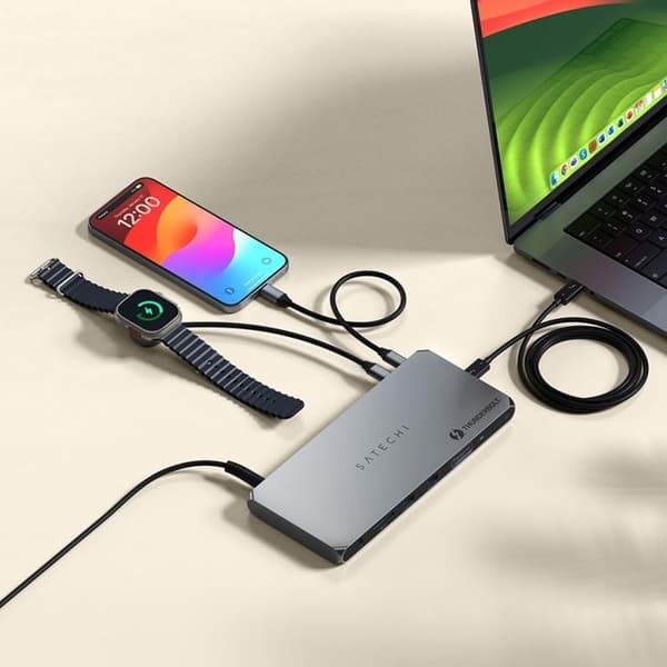 Satechi Thunderbolt 4 dockningsstation för flera skärmar