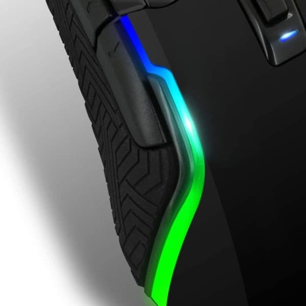 PRO-M7 Gaming Mouse - SPIRIT OF GAMER - RGB LED - 4800 DPI - 3 konfigurerbara profiler - Double GripControl