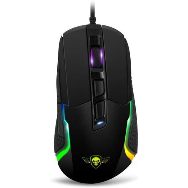 PRO-M7 Gaming Mouse - SPIRIT OF GAMER - RGB LED - 4800 DPI - 3 konfigurerbara profiler - Double GripControl