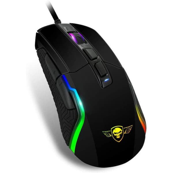 PRO-M7 Gaming Mouse - SPIRIT OF GAMER - RGB LED - 4800 DPI - 3 konfigurerbara profiler - Double GripControl
