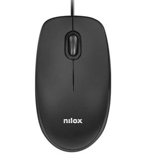 Mus Nilox MOUSB1003 Svart 1600 dpi Svart