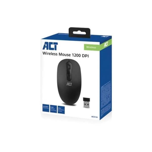 ACT trådlös mus - svart - 800/1000/1200 dpi