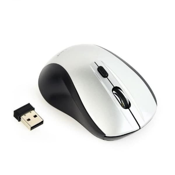 Mus usb optisk wrl Svart/silver musw-4b-02-bs gembird