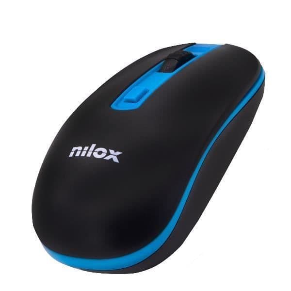 TRÅDLÖS MUS 1000 DPI SVART-BLÅ NILOX NXMOWI2003