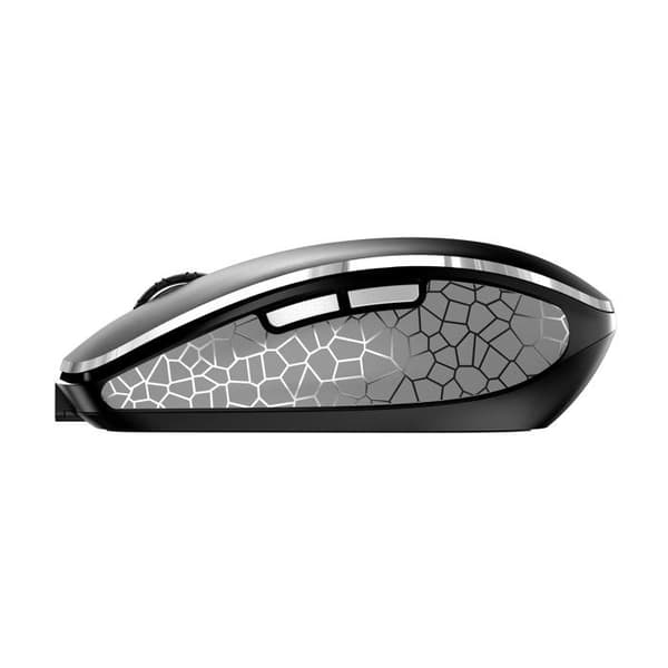 Trådlös mus - JW - JW-8100 - Optisk - Anodiserad aluminium - Svart Svart, Grå