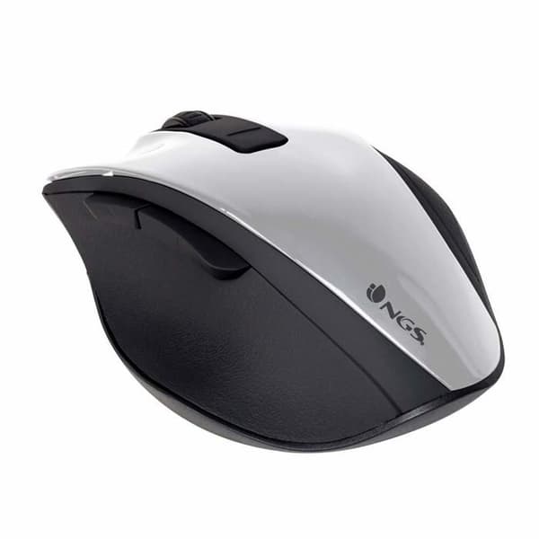 Trådlös optisk mus - NGS - BOW - Vit - 5 knappar - Justerbar - 800/1200/1600 dpi