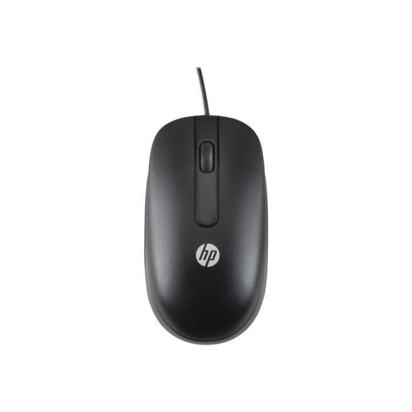 HP optisk trådbunden mus - Svart - 3 knappar - USB - 800 dpi