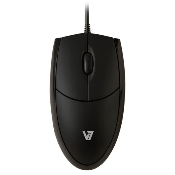 V7 MV3000 Optisk mus - USB - Svart - 3 knapp(ar) - 1000 dpi