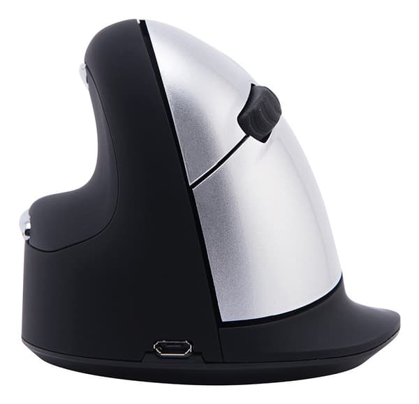 R-Go Tools ergonominen hiiri R-Go HE Break ja jarrutusohjelmisto, suuri (käden koko ≤ 185 mm), vasenkätisille, Bluetooth, musta