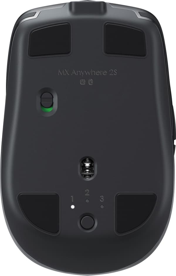 Logitech MX Anywhere 2s mus Office Högerhänt RF Trådlös + Bluetooth Laser 4000 DPI
