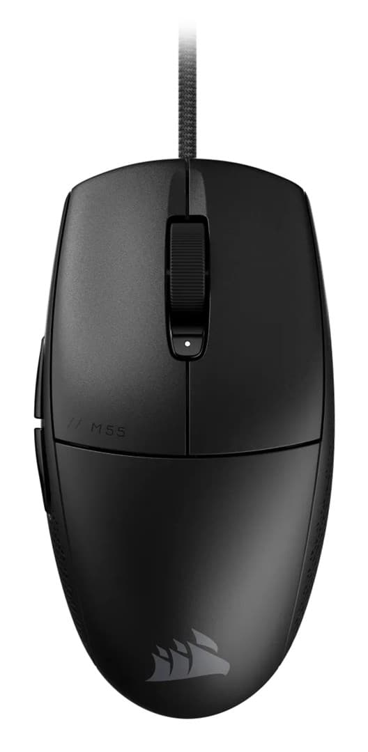 Corsair M55 Gamingmus Högerhänt USB Typ-A Optisk 16000 DPI Svart