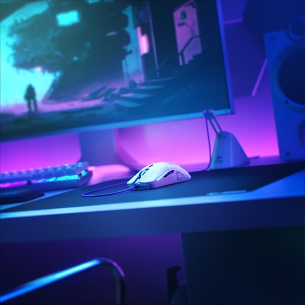 Glorious PC Gaming Race Model O-mus Högerhänt USB Typ-A Optisk 3200 DPI