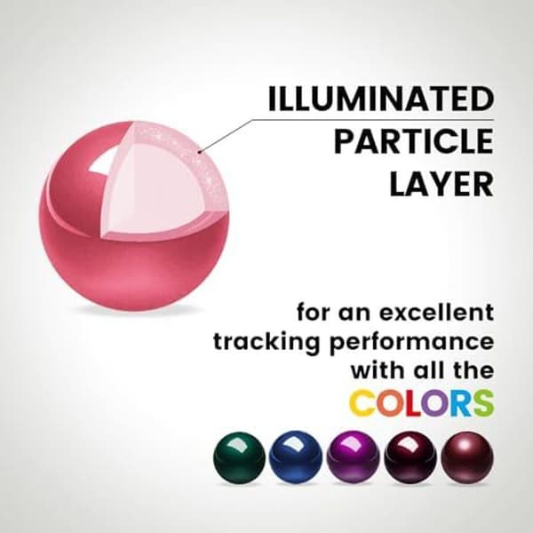 Ersättningstrackball - PERIXX - Peripro-303 - Blank rosa - Slät yta - Perfekt sfärisk