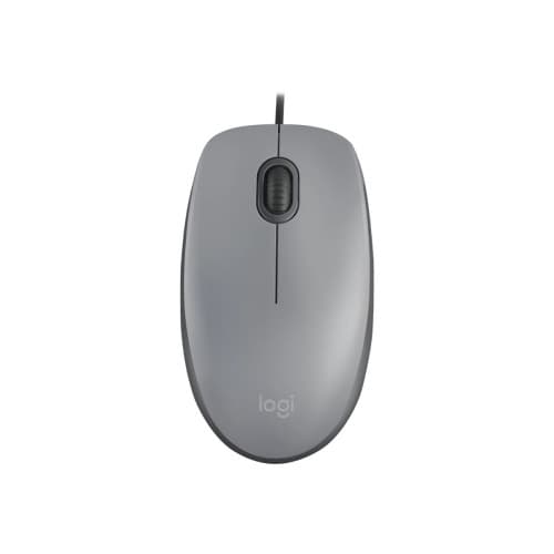 Logitech M110 Silent - mus - USB-A - mellangrå