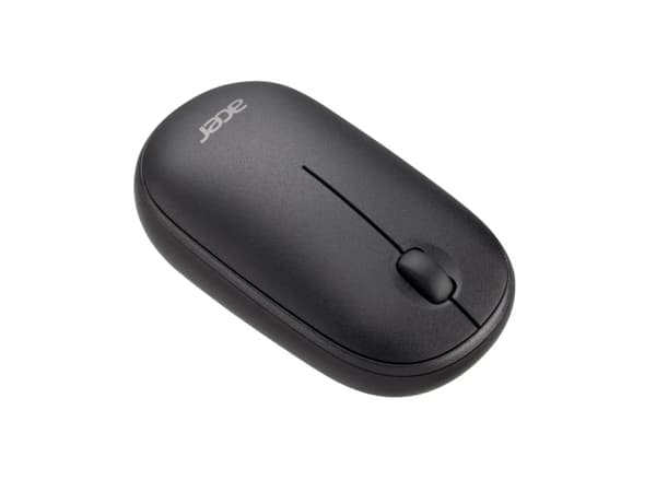 Acer Wireless Bubble Mouse - AMR100 Black (Retail pack), Ambidextrous, Optisk, RF Trådlös, 1600 DPI, Svart