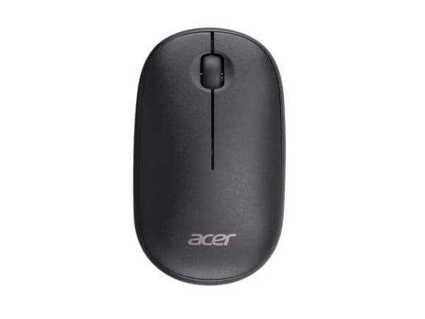 Acer Wireless Bubble Mouse - AMR100 Black (Retail pack), Ambidextrous, Optisk, RF Trådlös, 1600 DPI, Svart Svart