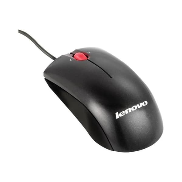 Lenovo höger- och vänsterhänt lasermus 3-knapp USB-kabel metallic svart ASM för ThinkCentre M71X; M910; ThinkPad P51;...
