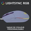 Miniatyrbild 2 av 6: Spelmus - Trådbunden - LOGITECH G - G203 - LIGHTSYNC - RGB - USB - Lilac