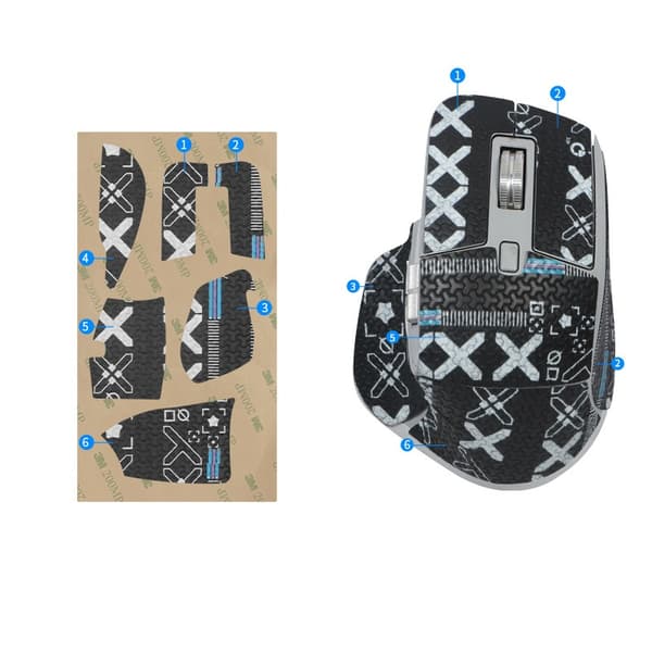 INF Parannettu pito hiiritarrat Logitech MX Master 3S:lle Musta