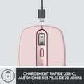 Miniatyrbild 5 av 6: Ergonomisk mus - Trådlös - Logitech - MX Anywhere 3 - Rosa