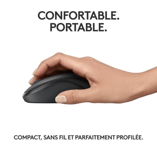 Mus - Trådlös - Logitech - M240 SILENT - Grafitgrå