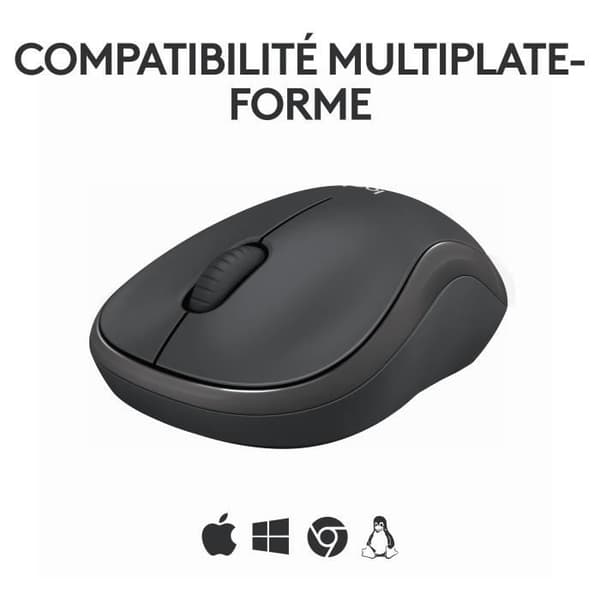 Mus - Trådlös - Logitech - M240 SILENT - Grafitgrå