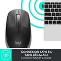 Miniatyrbillede 3 af 6: Logitech M190 Ergonomisk Trådløs Mus - Grå
