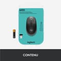 Miniatyrbillede 6 af 6: Logitech M190 Ergonomisk Trådløs Mus - Grå