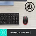 Miniatyrbild 4 av 6: Logitech M190 Ergonomisk Trådlös Mus - Röd