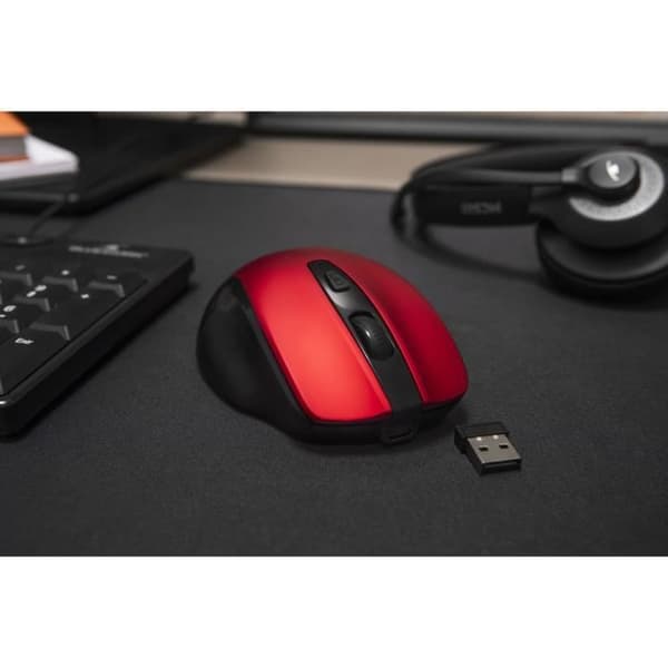 Langaton hiiri - BLUESTORK - OFFICE 75 - Ladattava - PC/MAC - Punainen