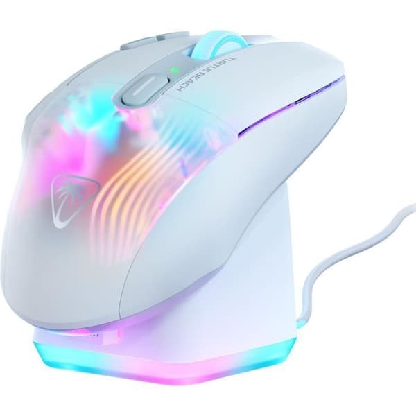 Trådlös spelmus - TURTLE BEACH - Kone XP Air - Med laddningsstation - Vit
