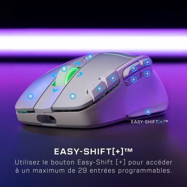 Trådlös spelmus - TURTLE BEACH - Kone XP Air - Med laddningsstation - Vit